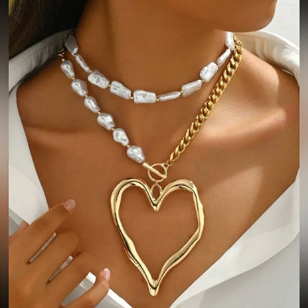Heart necklace N790